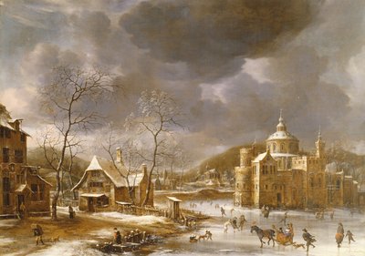 Winterlandschaft von Jan Abrahamsz. Beerstraten